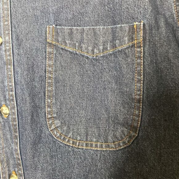 CORSELL Men’s Button Down Classic Denim Shirt Size L - Picture 4 of 5